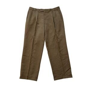 Vintage 90's Ballin Nordstrom Mens Pleated Dress Pants Size 38‎ Brown Classic